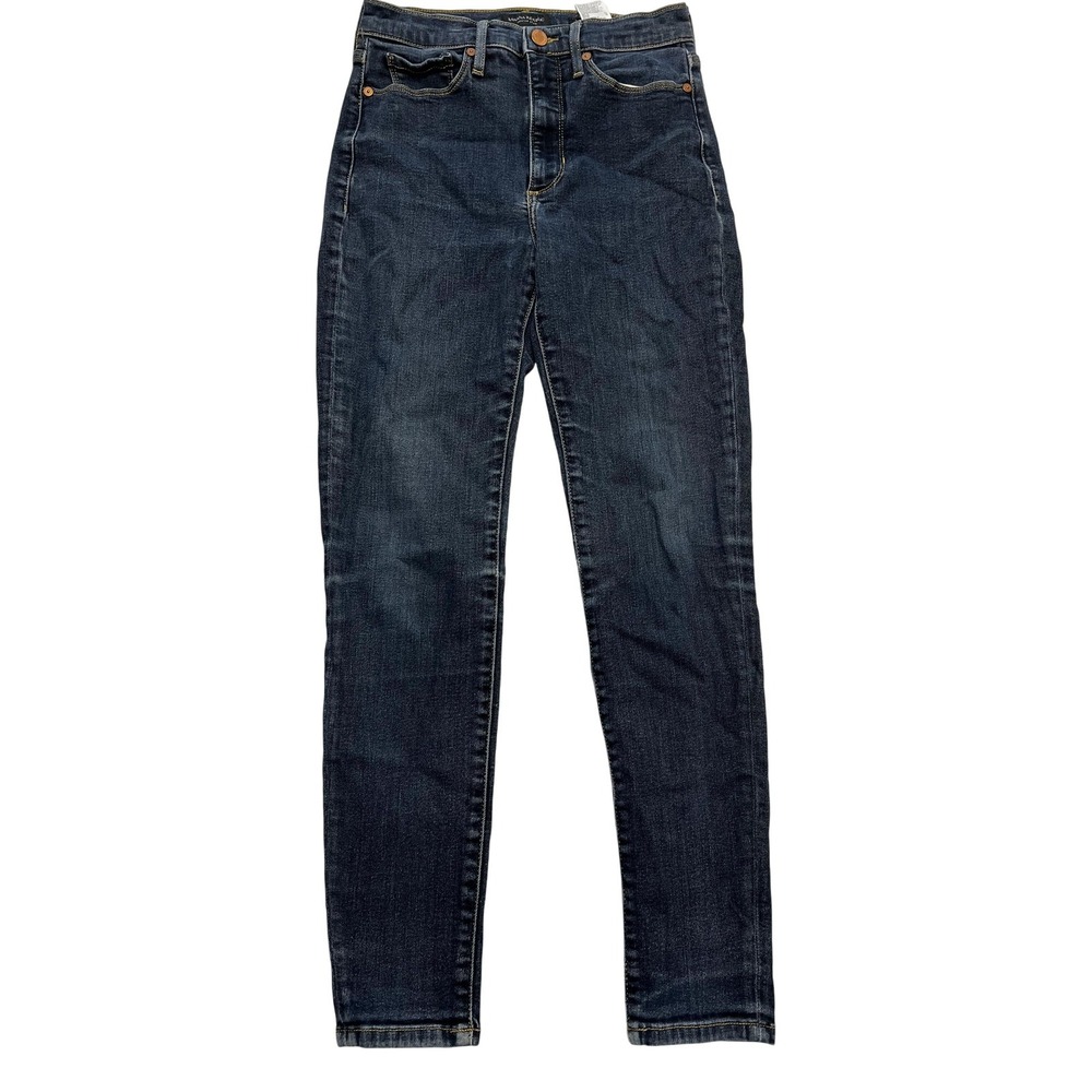 Banana Republic Jeans Womens 27 Blue Hi-Rise Skinny Premium Denim Dark Wash